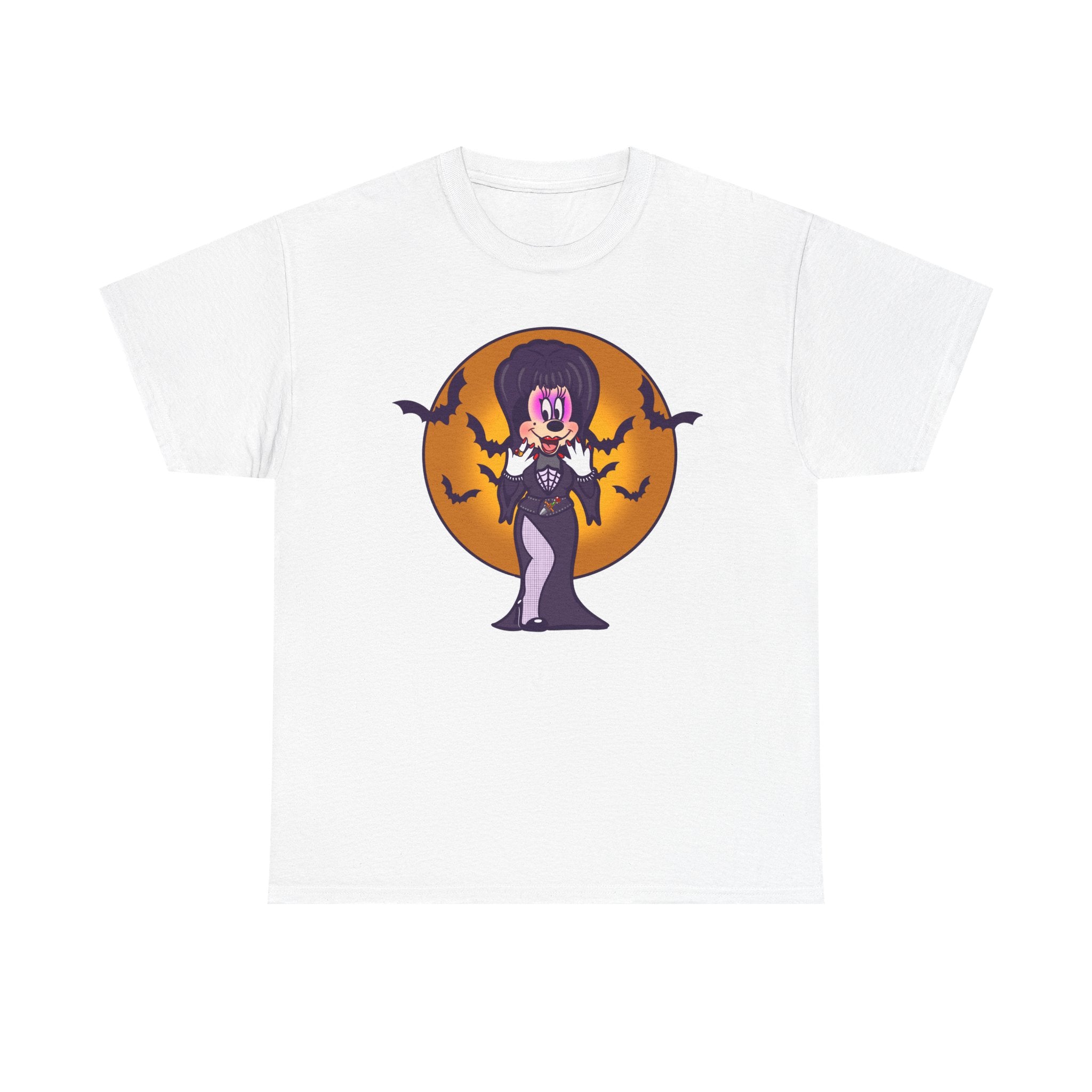 MISTRESS OF THE MOUSE Tee — Gothic Pinup Witch with Bats