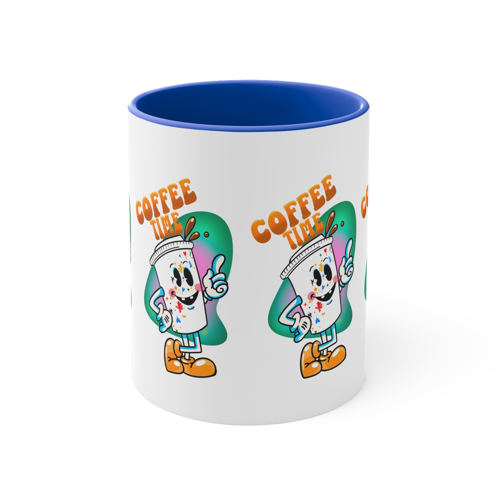 Coffee Time Cartoon park Mug — Cute Retro Coffee Cup Accent Mug