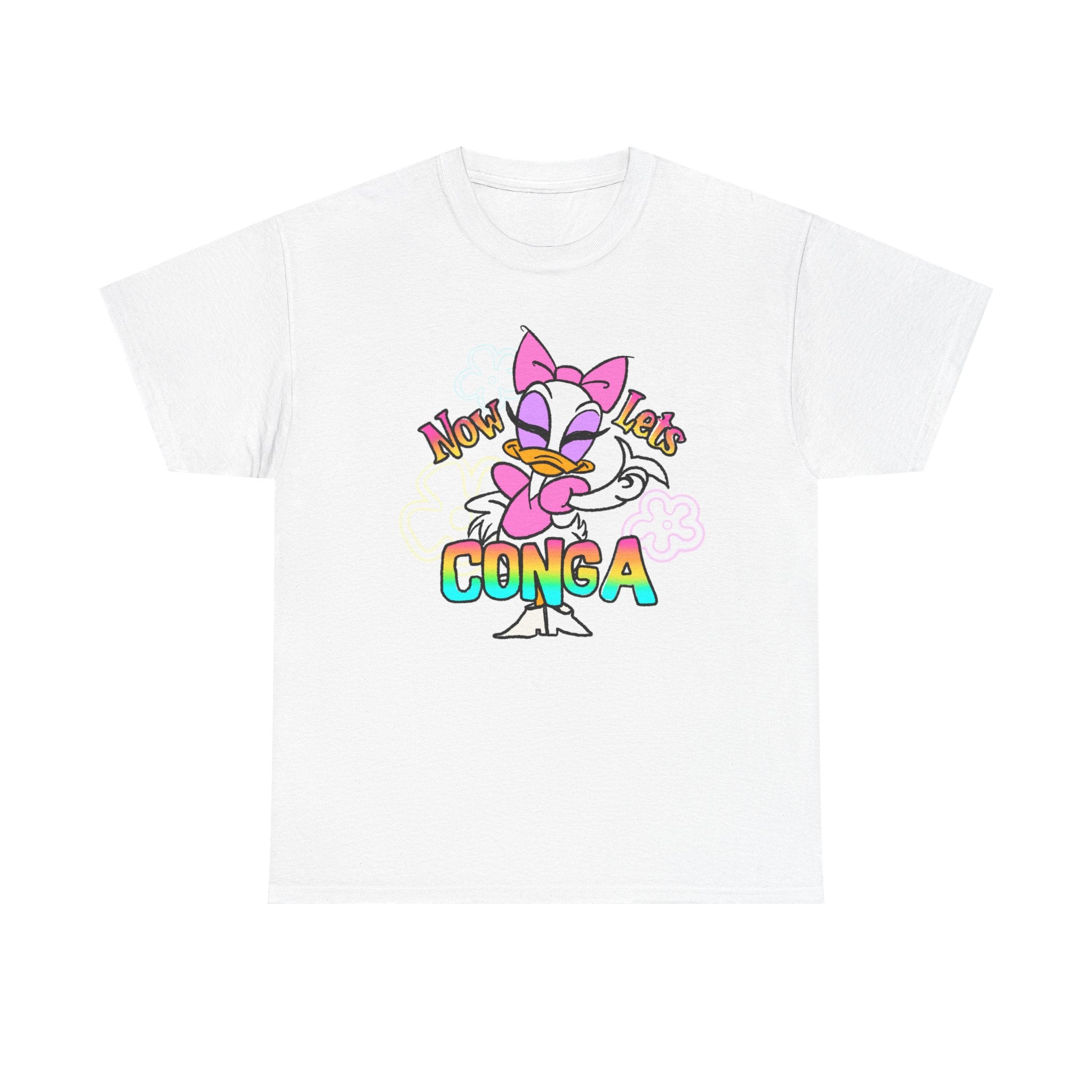 Conga Duck Graphic Tee — "Now Let's Conga" Cute Retro Disney Shirt