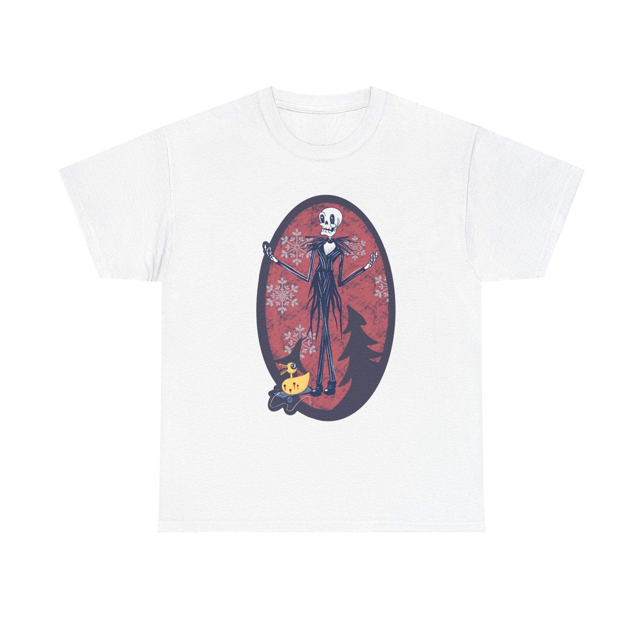 Skellington Halloween T‑Shirt — Gothic Pumpkin Night Tee