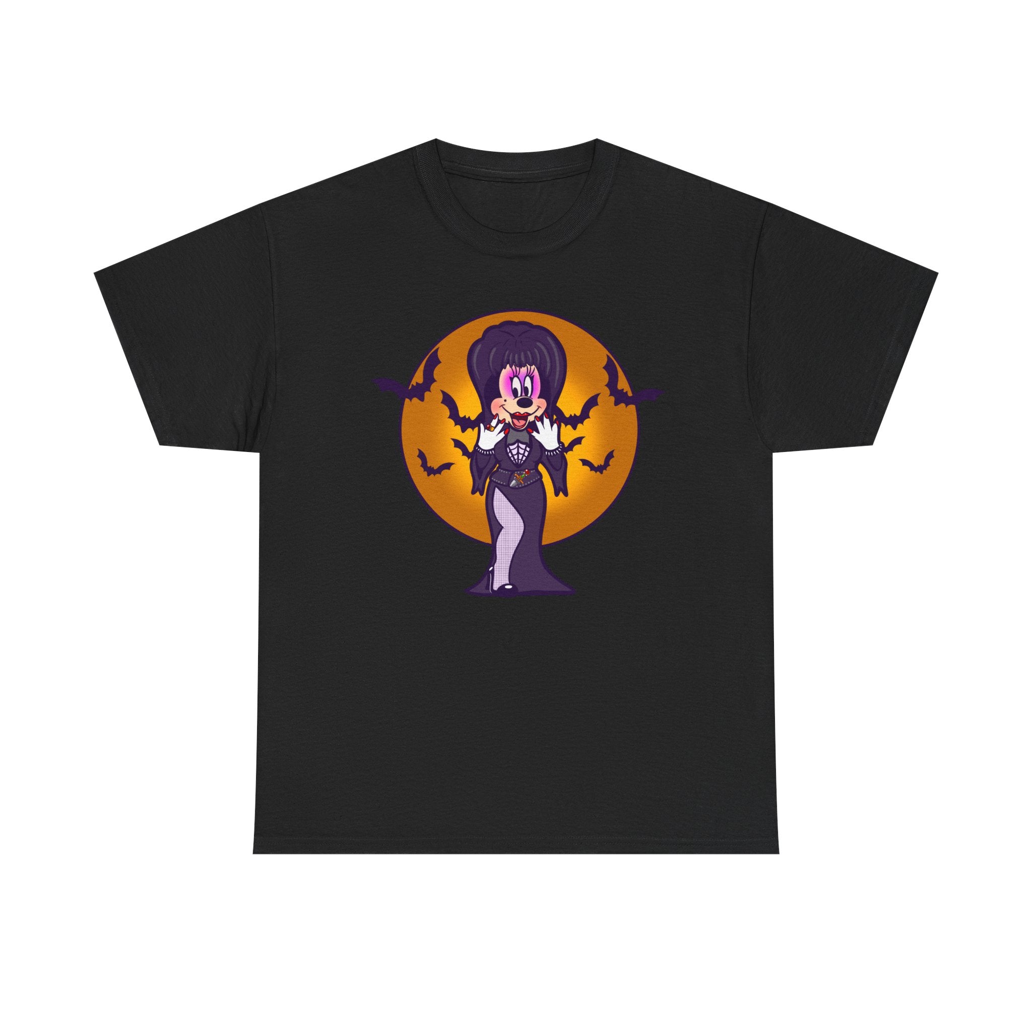 MISTRESS OF THE MOUSE Tee — Gothic Pinup Witch with Bats