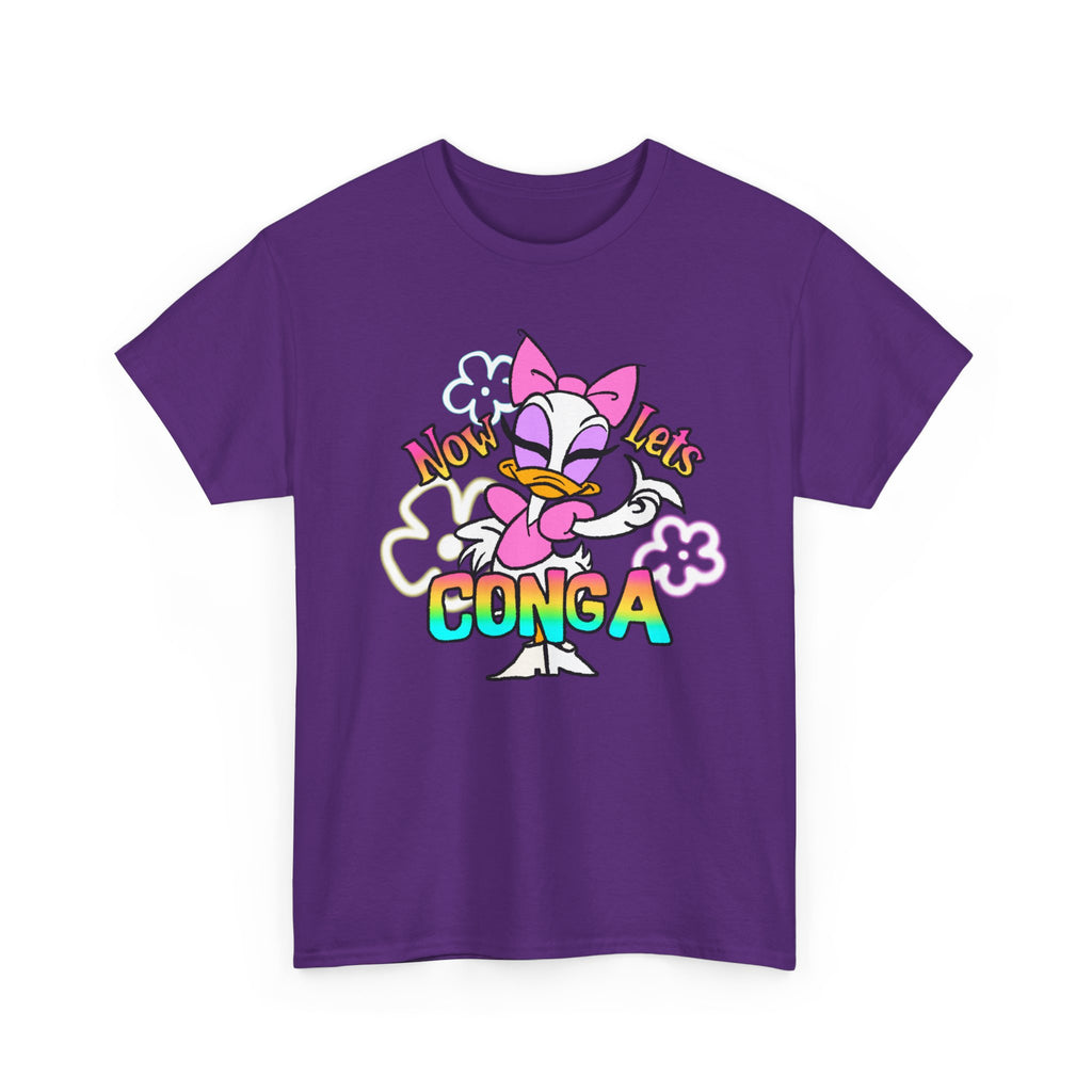 Conga Duck Graphic Tee — "Now Let's Conga" Cute Retro Disney Shirt