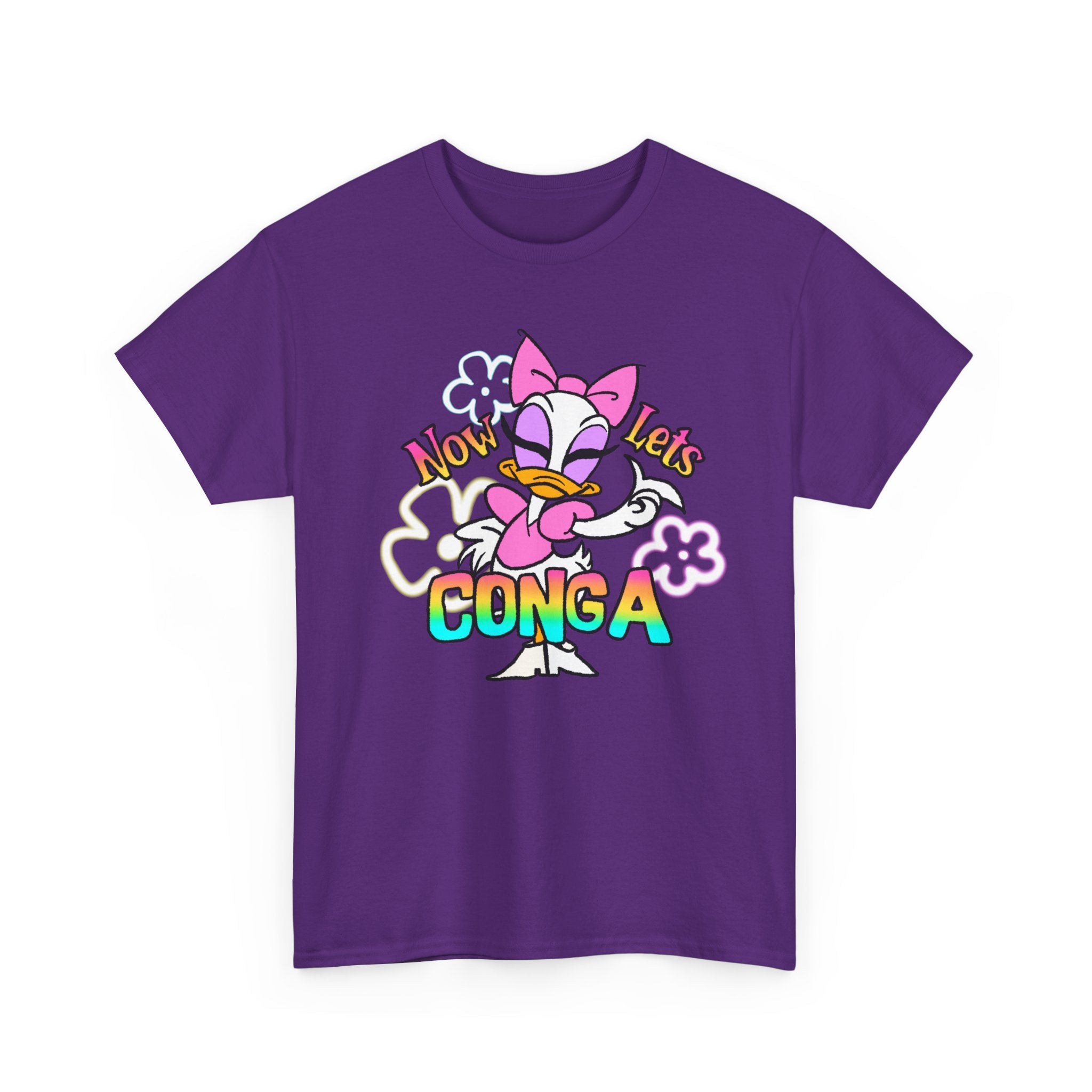 Conga Duck Graphic Tee — "Now Let's Conga" Cute Retro Disney Shirt