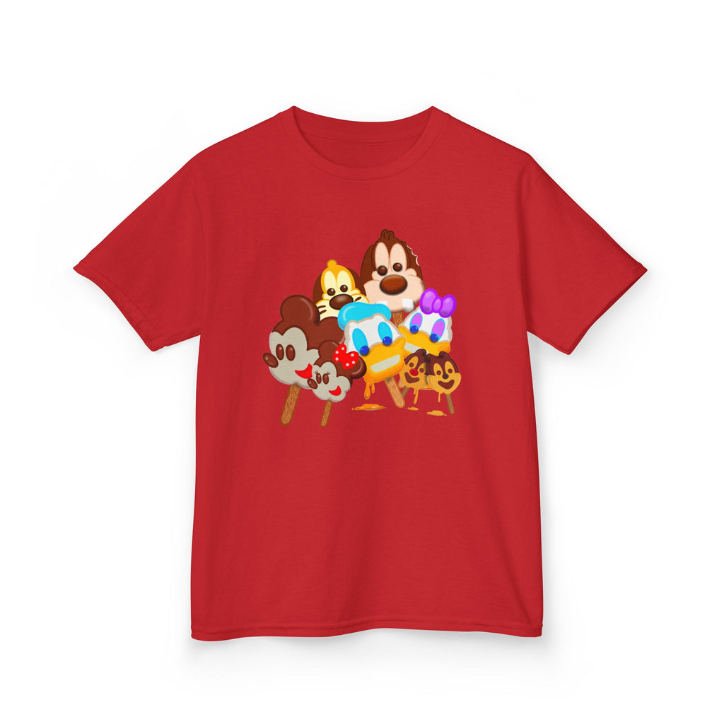 Kids Popsicle Pals Characters Tee — Cute Cartoon Popsicle Squad Kids T‑Shirt