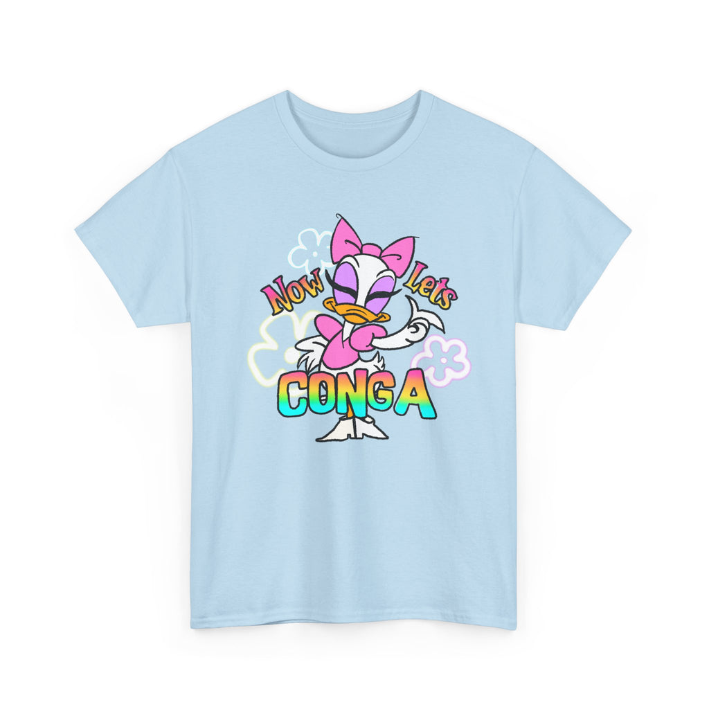 Conga Duck Graphic Tee — "Now Let's Conga" Cute Retro Disney Shirt