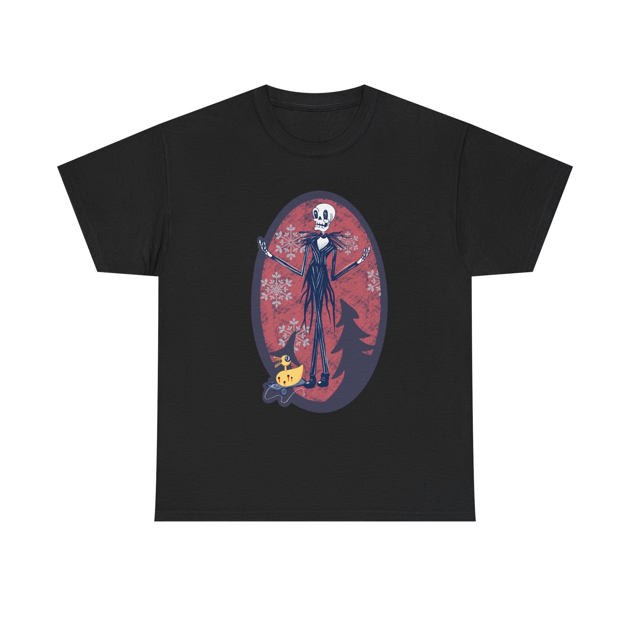 Skellington Halloween T‑Shirt — Gothic Pumpkin Night Tee