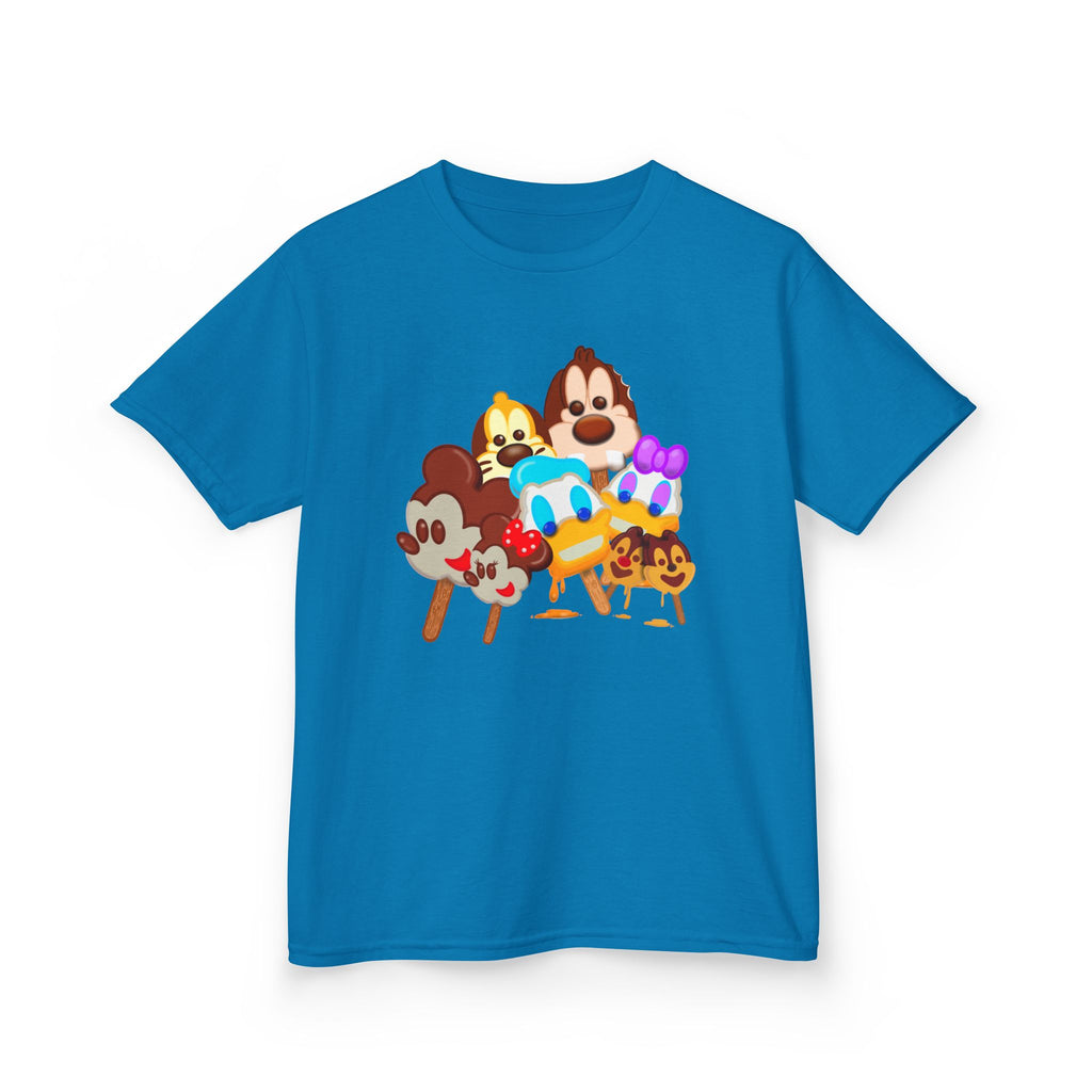 Kids Popsicle Pals Characters Tee — Cute Cartoon Popsicle Squad Kids T‑Shirt