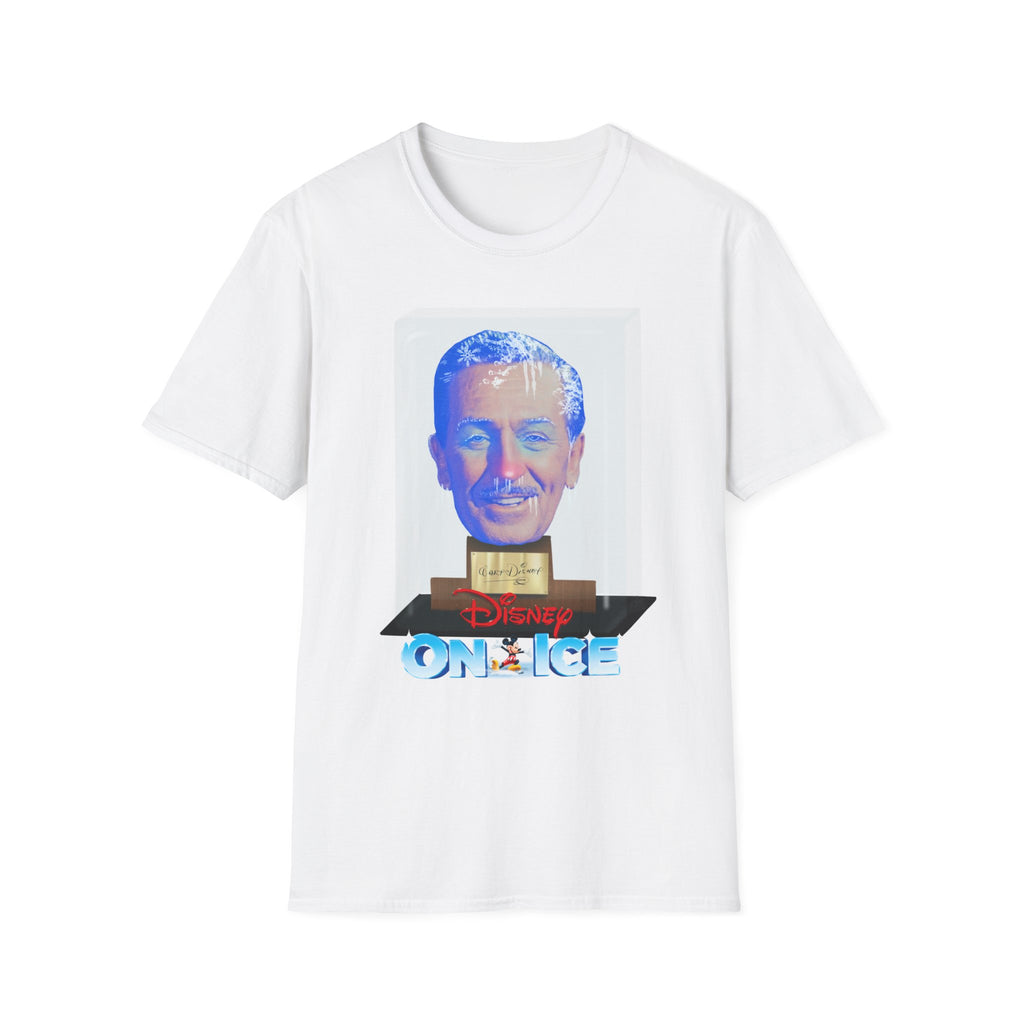 Walt on ice Retro Portrait T‑Shirt — Vintage Pop Art Disney Icon Tee