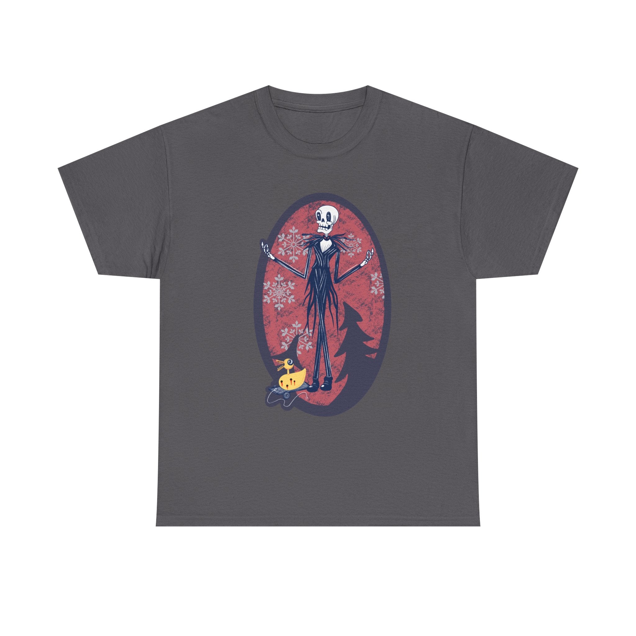 Skellington Halloween T‑Shirt — Gothic Pumpkin Night Tee