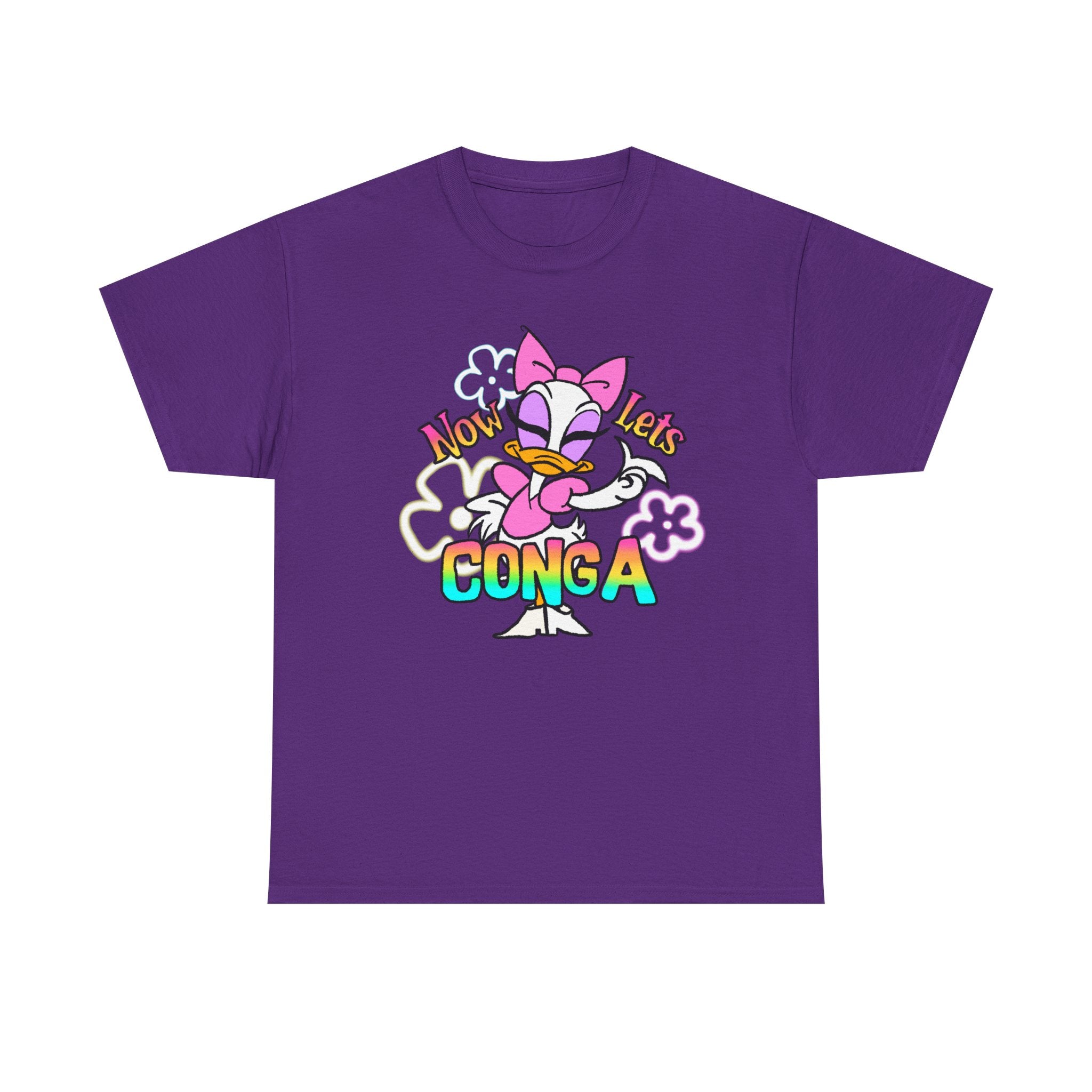 Conga Duck Graphic Tee — "Now Let's Conga" Cute Retro Disney Shirt