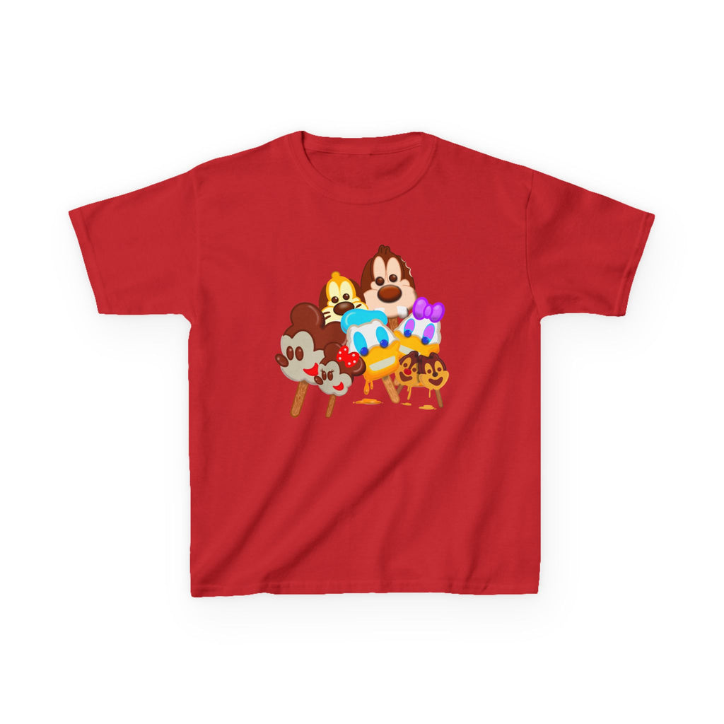 Kids Popsicle Pals Characters Tee — Cute Cartoon Popsicle Squad Kids T‑Shirt