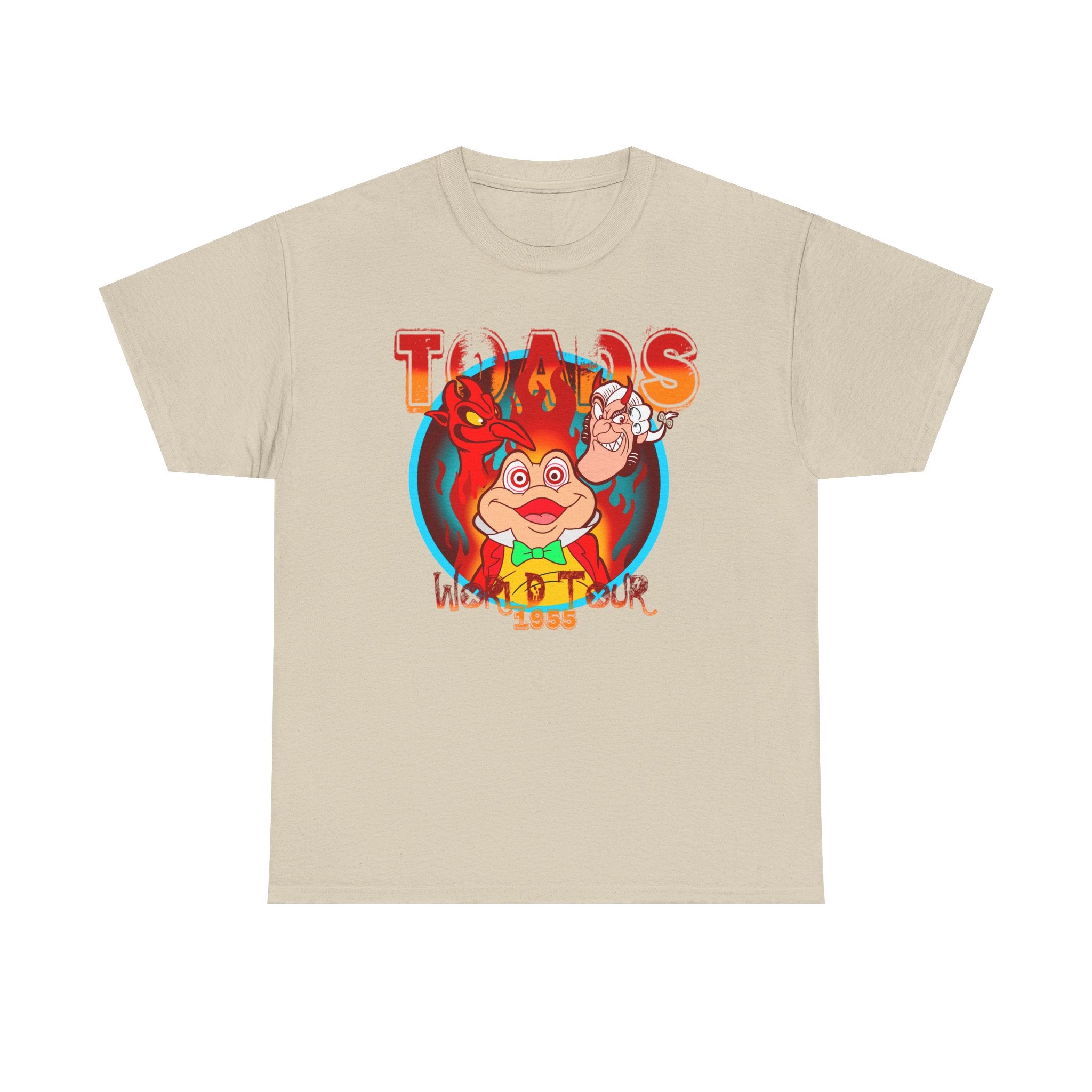 Toads World Tour Tee — Retro Cartoon Taco Mascot Shirt
