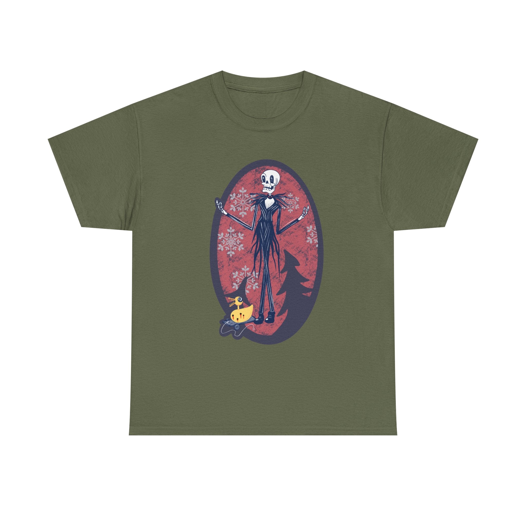 Skellington Halloween T‑Shirt — Gothic Pumpkin Night Tee