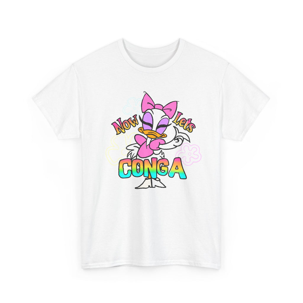 Conga Duck Graphic Tee — "Now Let's Conga" Cute Retro Disney Shirt